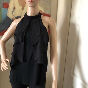 Cable&Gauge black sleeveless high neck top size M